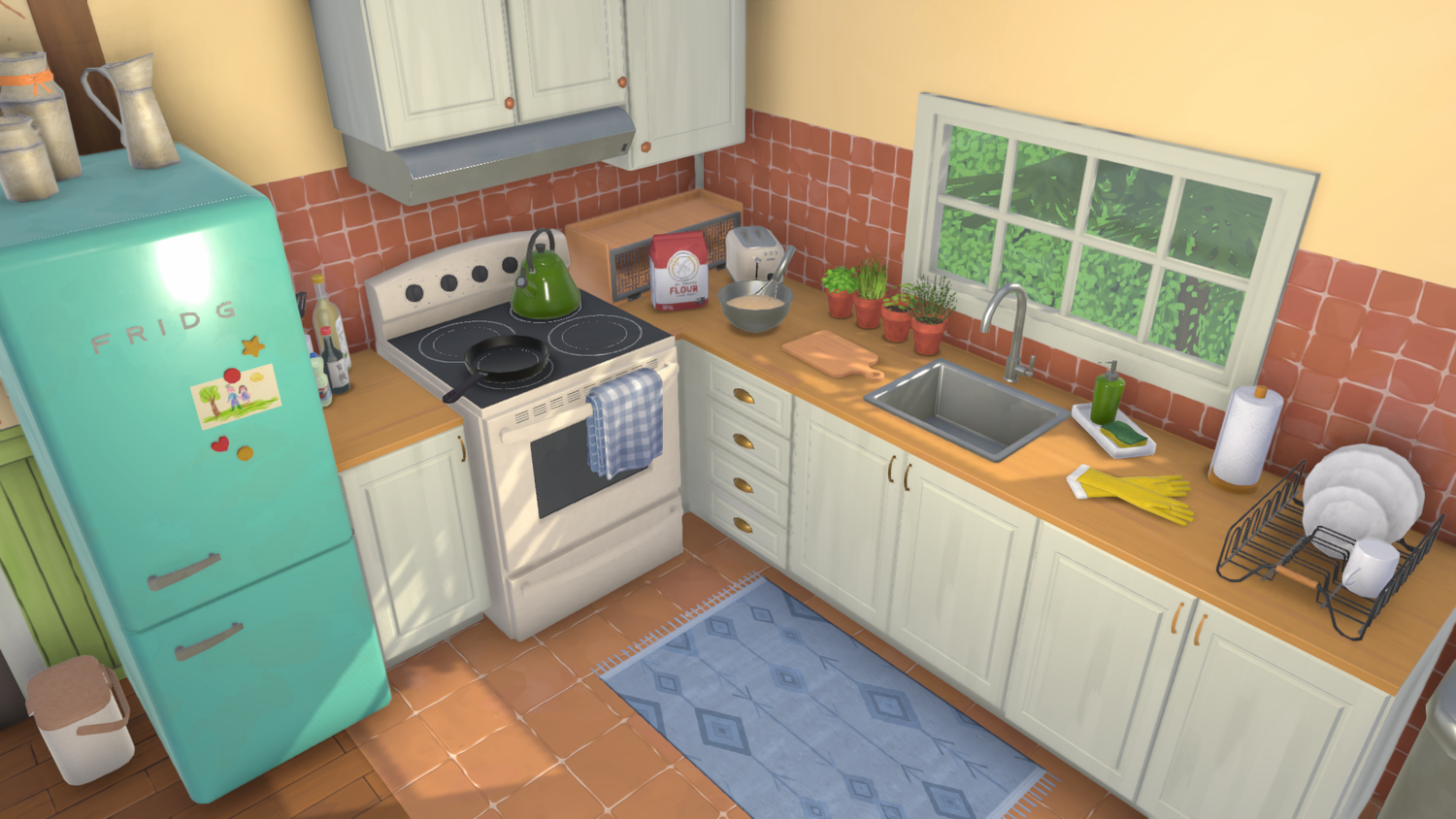 Official Paralives screenshot showing another finished house exterior
